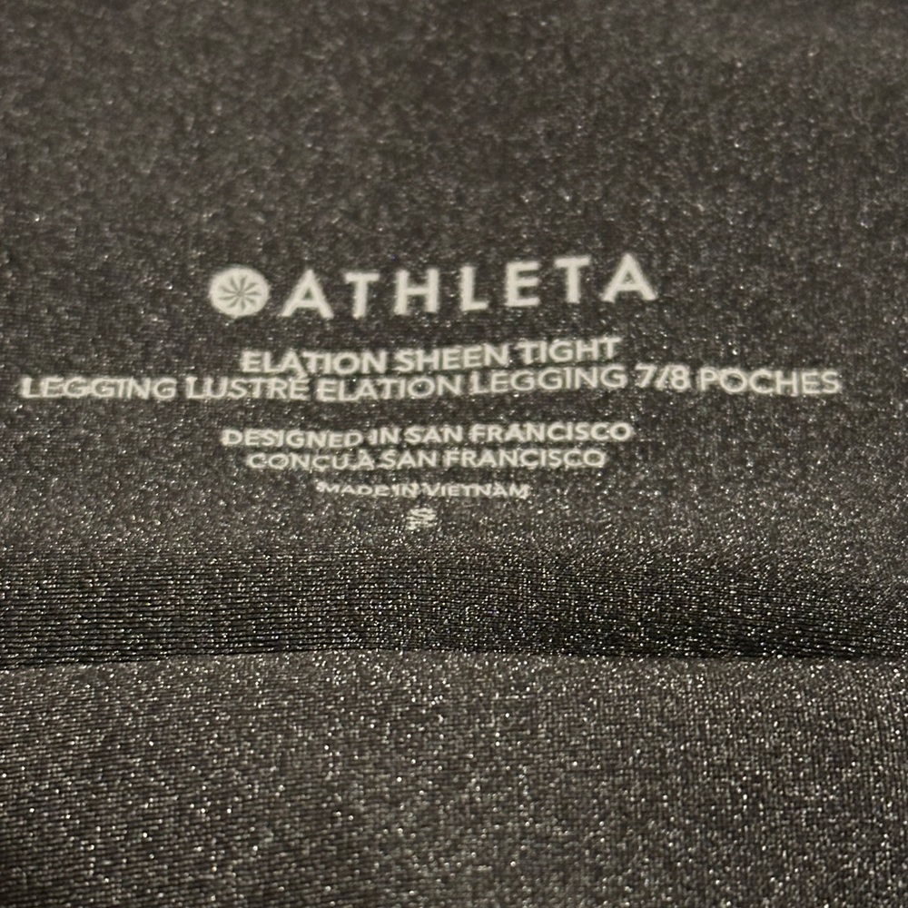Athleta Elation Sheen Legging in Black - Picture 2 of 6
